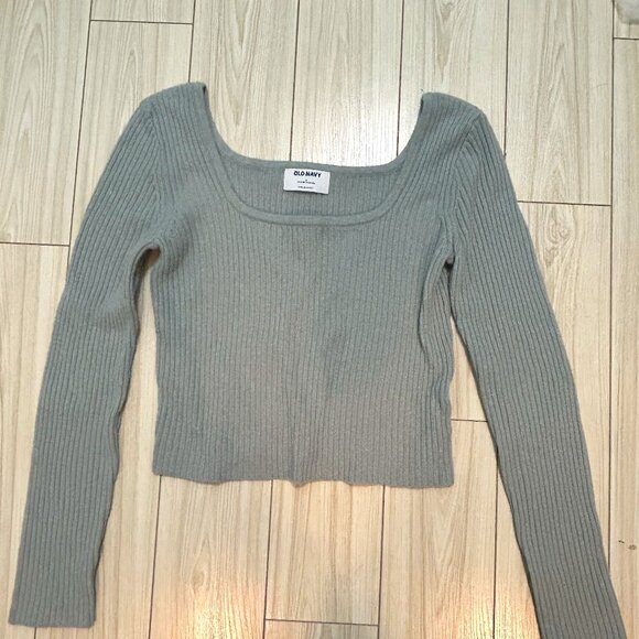 Old Navy Long Sleeve Ribbed Shirt- S - Picture 1 of 3